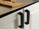 Matter Black Kitchen Cabinet Handles  American Hollow Design Zinc Drawer pulls 160mm  Chrome Drawer Pulls